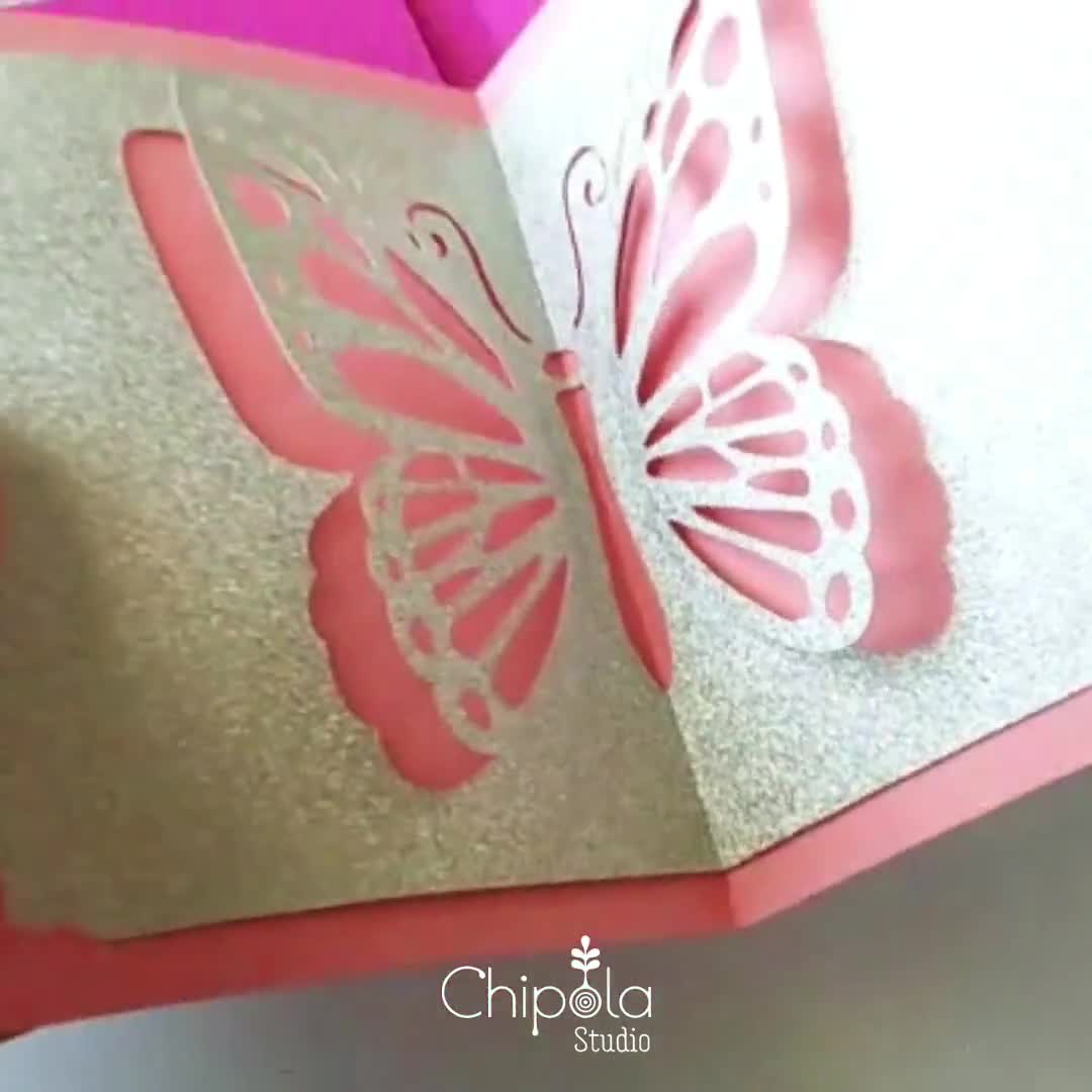 Kit DIY Carte Pop-up Papillons