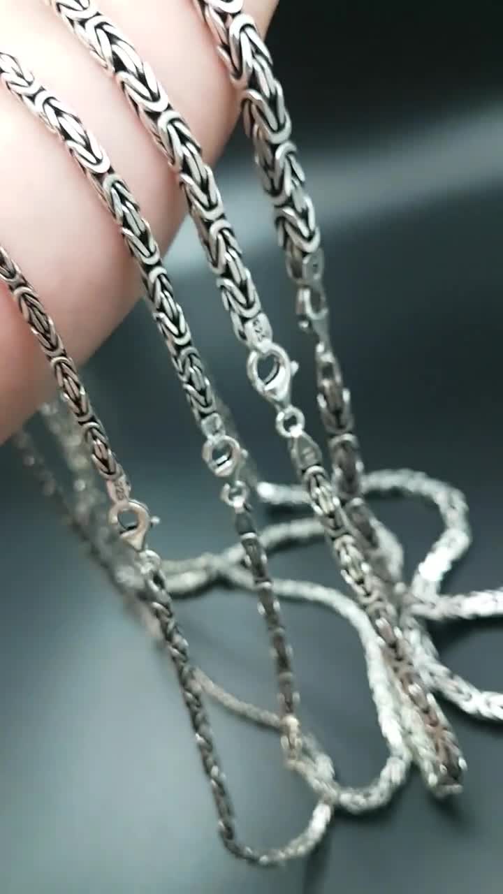 Donatello Gian Diamond Cut Bead Ball Chain Necklace - Silver 24in - 7  requests