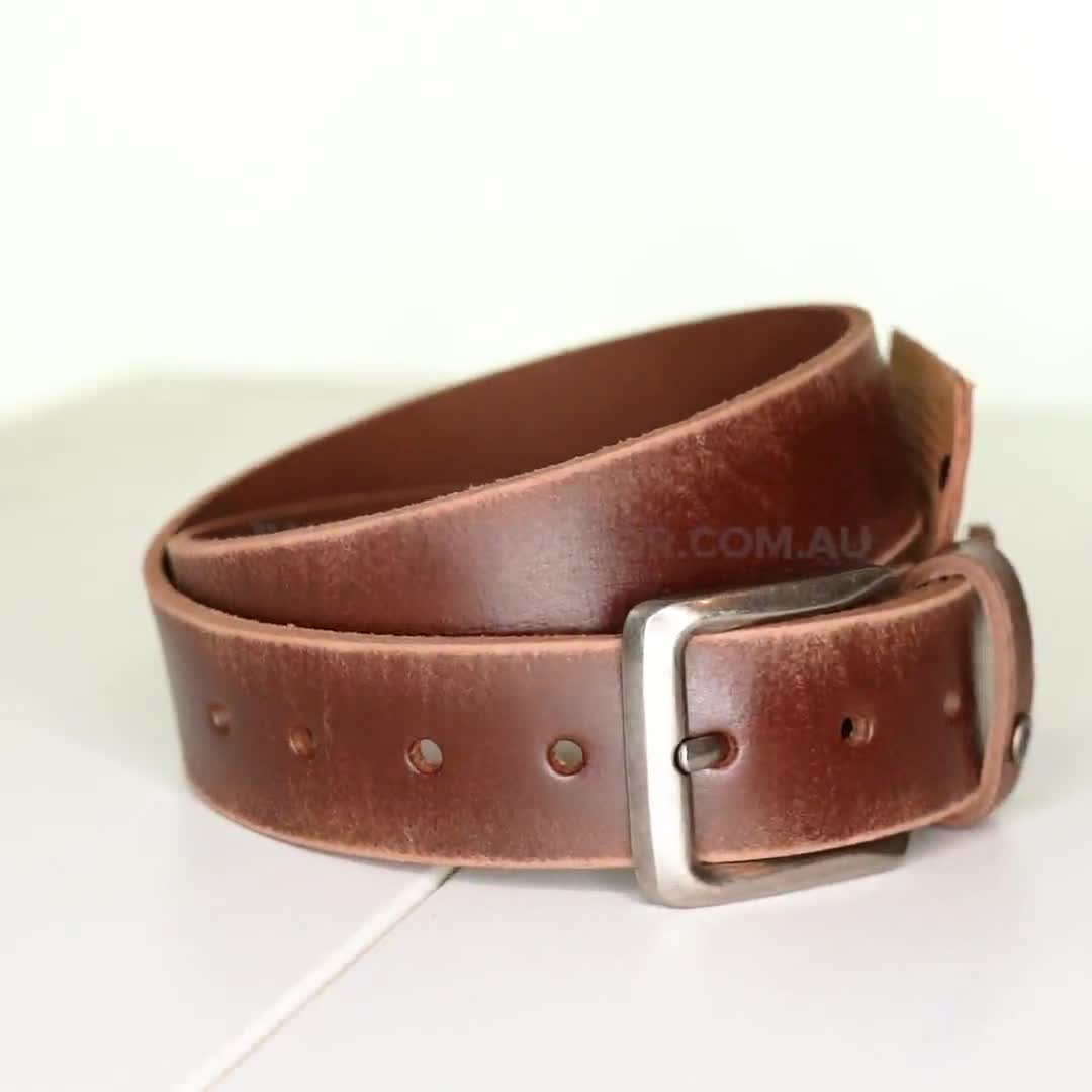 XW Leather Belt in Veg Tan (X-Wide 1.75) 40