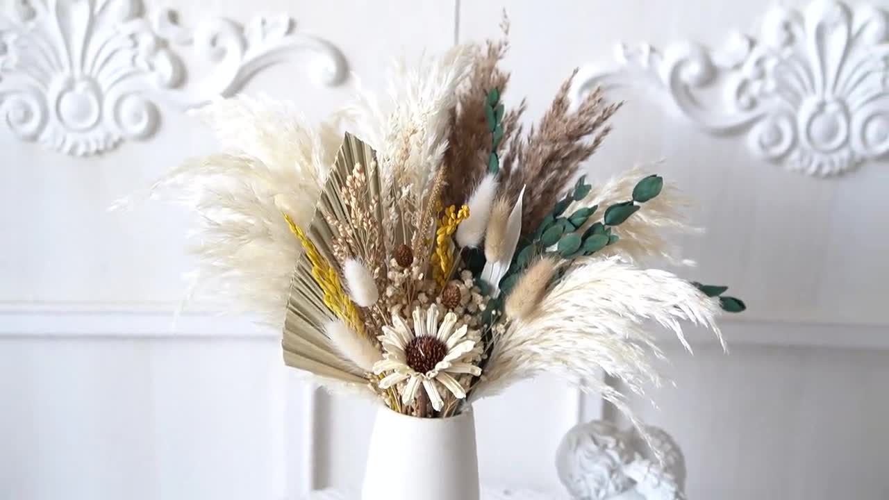 Pampas Erba bouquet,Bouquet di fiori secchi,riempie di vaso,fiori secchi, decorazione fiore naturale,Composizione fiore,Piccolo centrotavola -   Italia