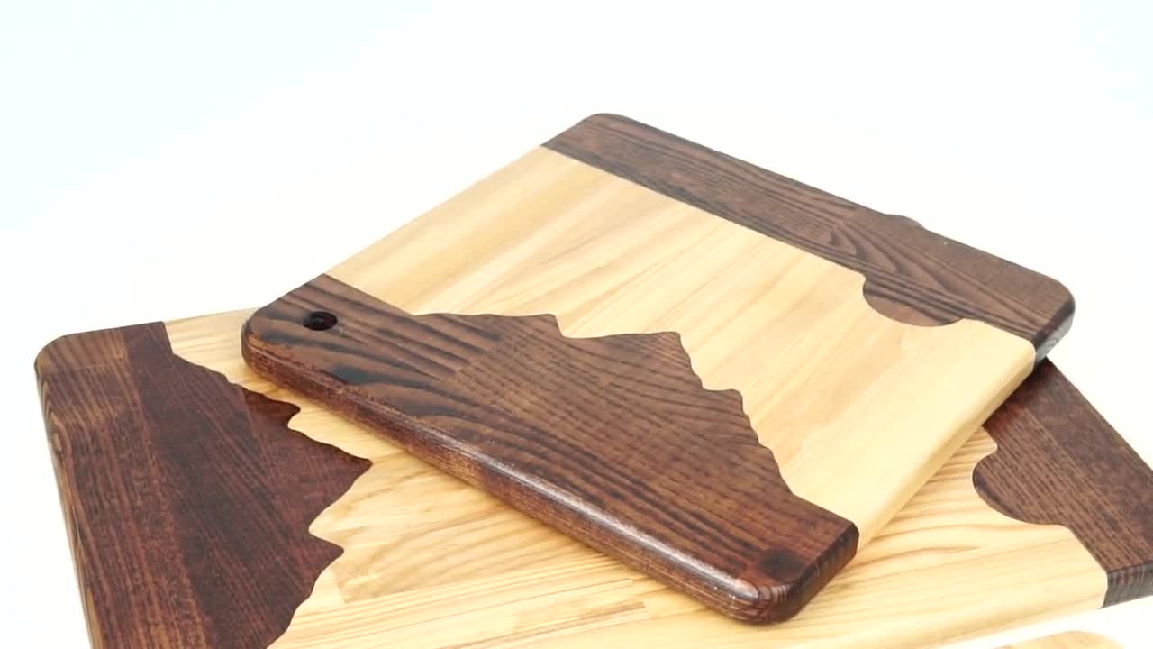 Mountains Cutting Board Small, Wooden Chopping Board Mountain –