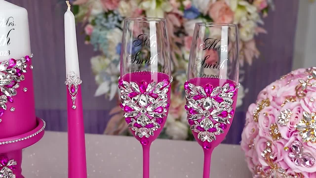 Hot Pink and Purple Wedding