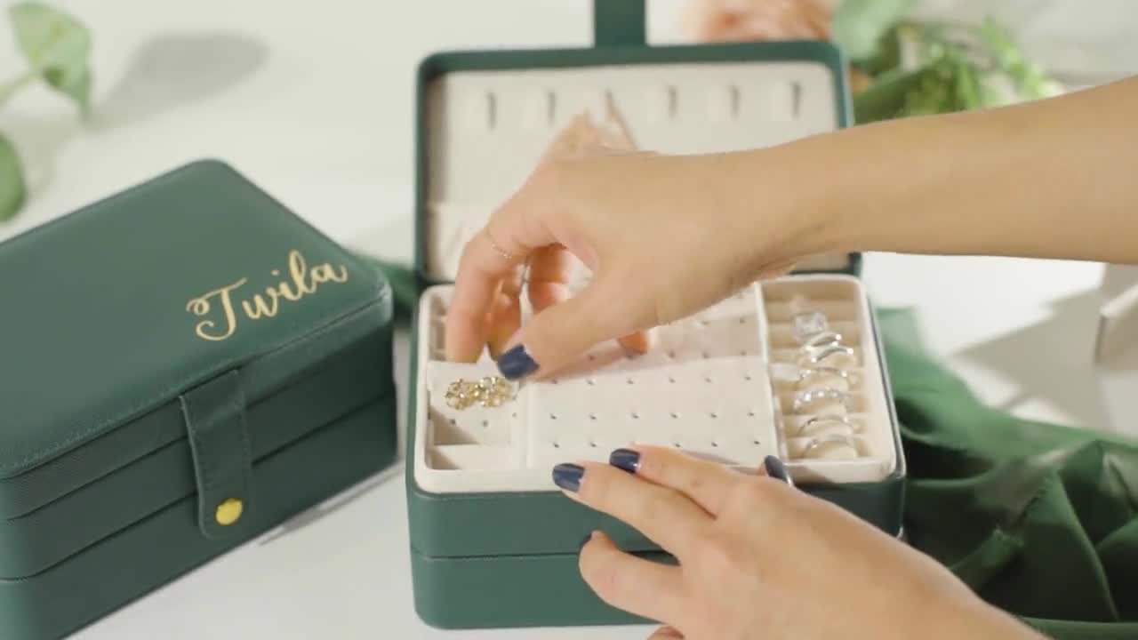 Boîte à bijoux, maquillage personnalisée - Fait main avec ♥︎