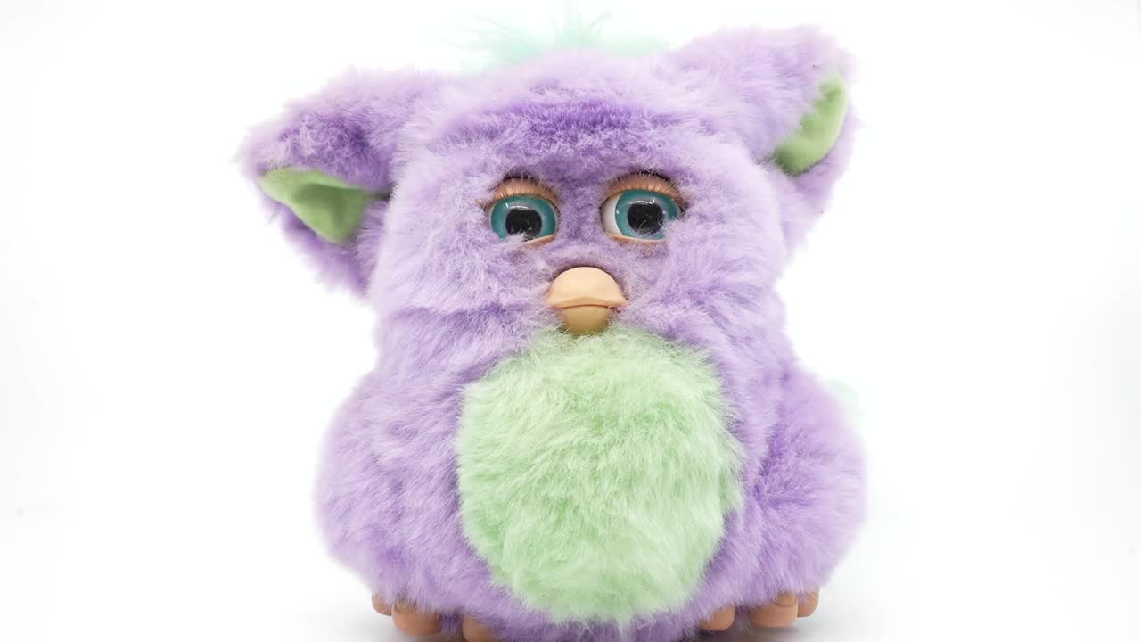Purple furby 2023 emoto tronic interactive plush toy purple fur NEW IN BOX