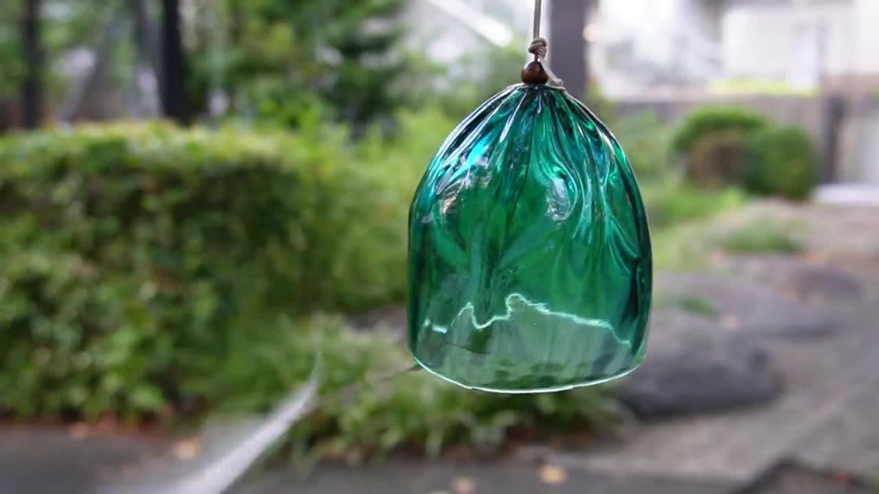 翠工房 蓄光ガラス風鈴 日本製 手吹き 大島翡翠 蓄光風鈴 - Etsy 日本