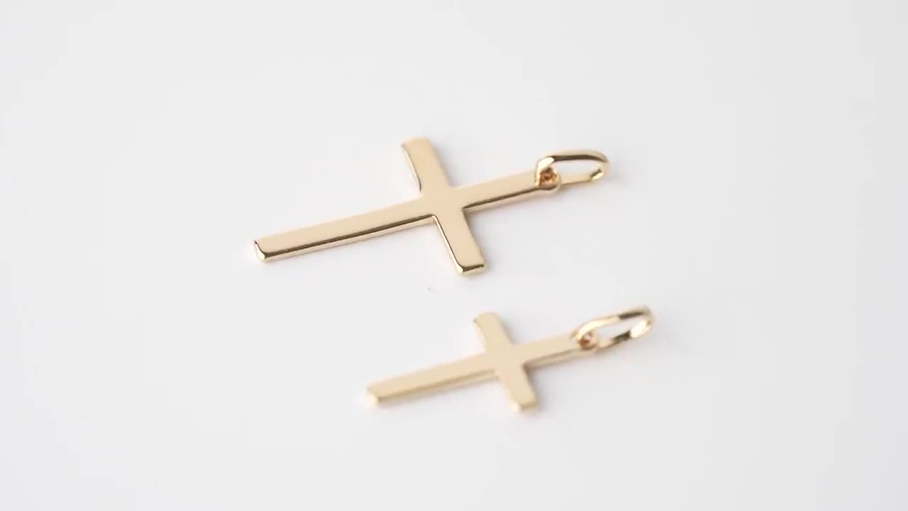 Collana Croce Donna Oro 18K – Ciondolo Piccolo E Semplice In Acciaio Inossidabile, Gioiello Cristiano Regalo Per Lei - 4