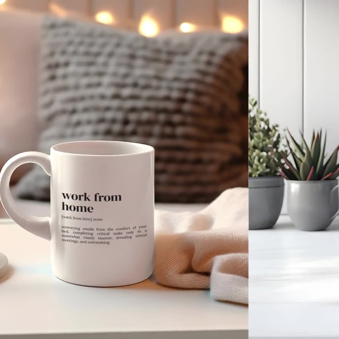 Work From Home Mug, Work From Home Definition, Work From Home Gift, Funny  Work From Home Gift, Working From Home Mug 