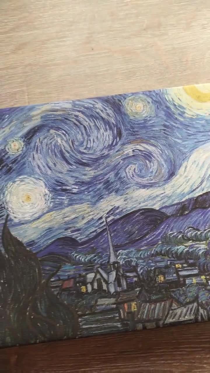 ヴィンセント・ヴァン・ゴッホ作「星月夜」キャンバスプリント - Etsy 日本