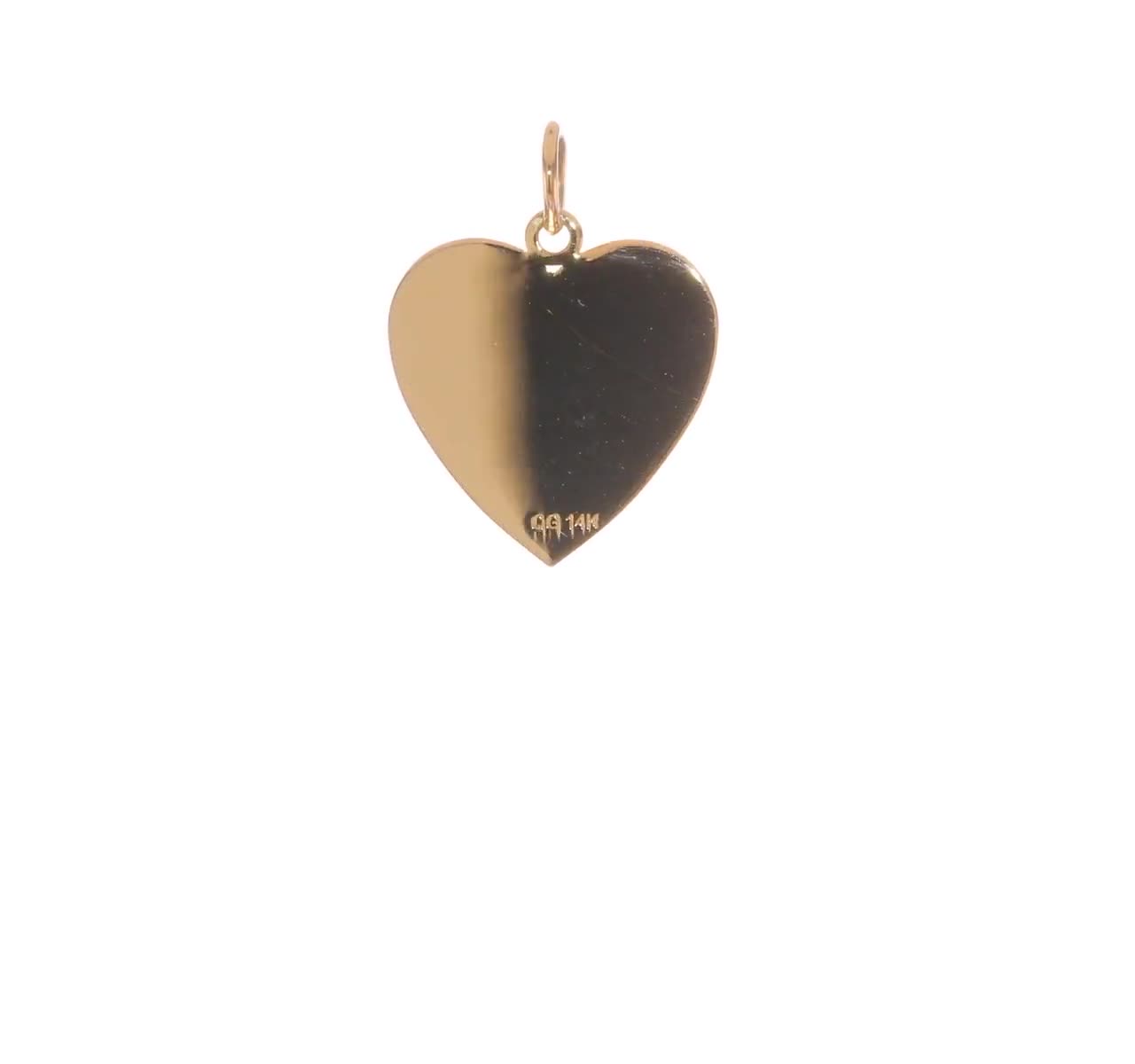 14K Gold Heart USA Flag Charm- Pendant- Vintage- Estate- Stars & Stripes in a outlets Heart Shape- Patriotic- American Flag- Gifts for Her-