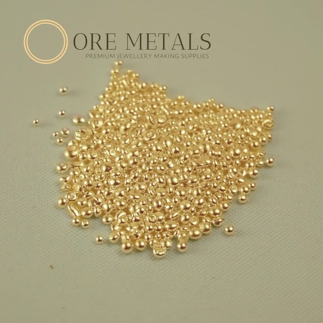 24k Gold Casting Grain | 99.99% Pure Gold | Clean Fine Gold Shot | Genuine  9999 Raw Solid Gold Granule - Jewellery, Bullion, Coin Making