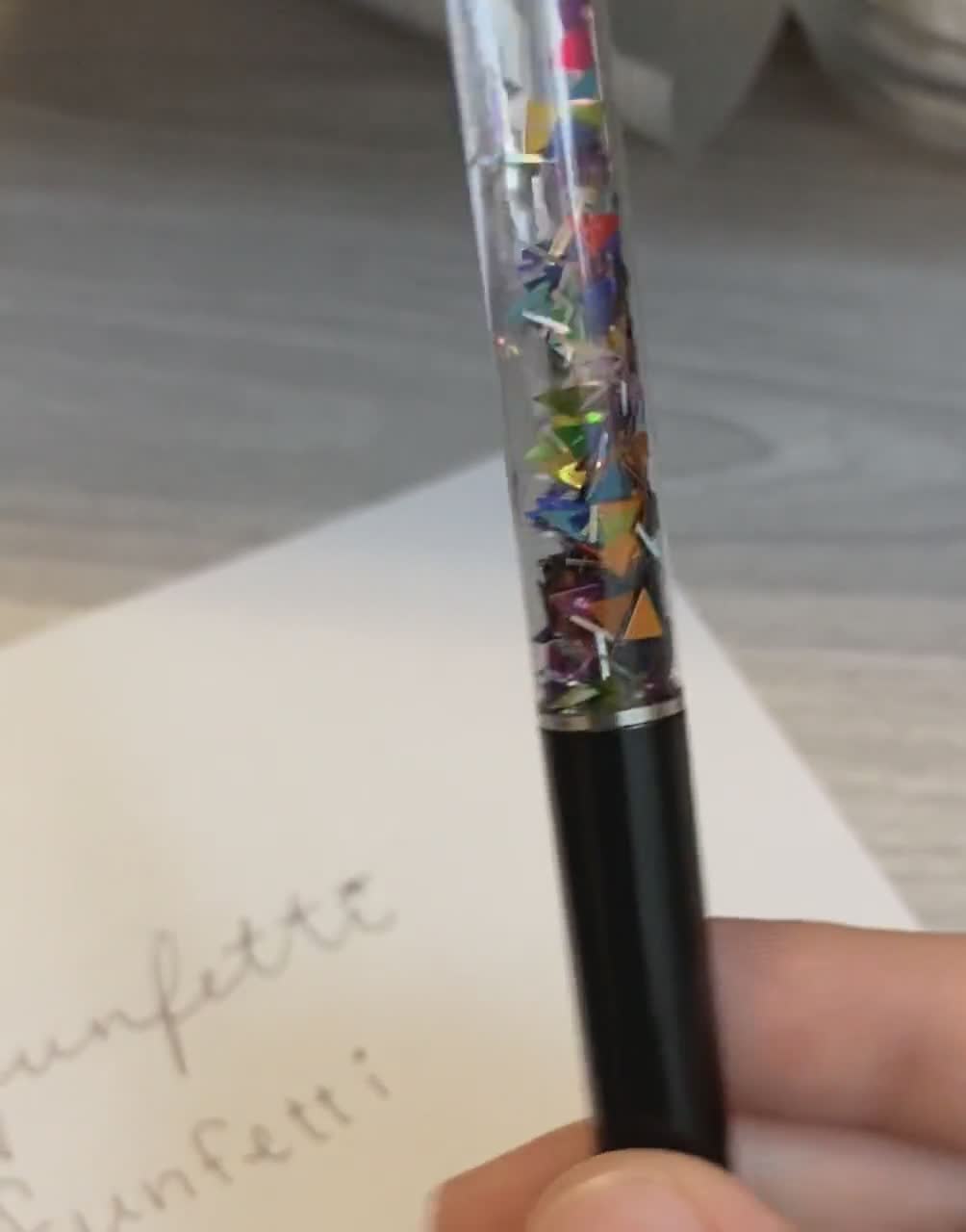 Glitter Confetti Pens - Party Favors - 12 Pieces, 13909146