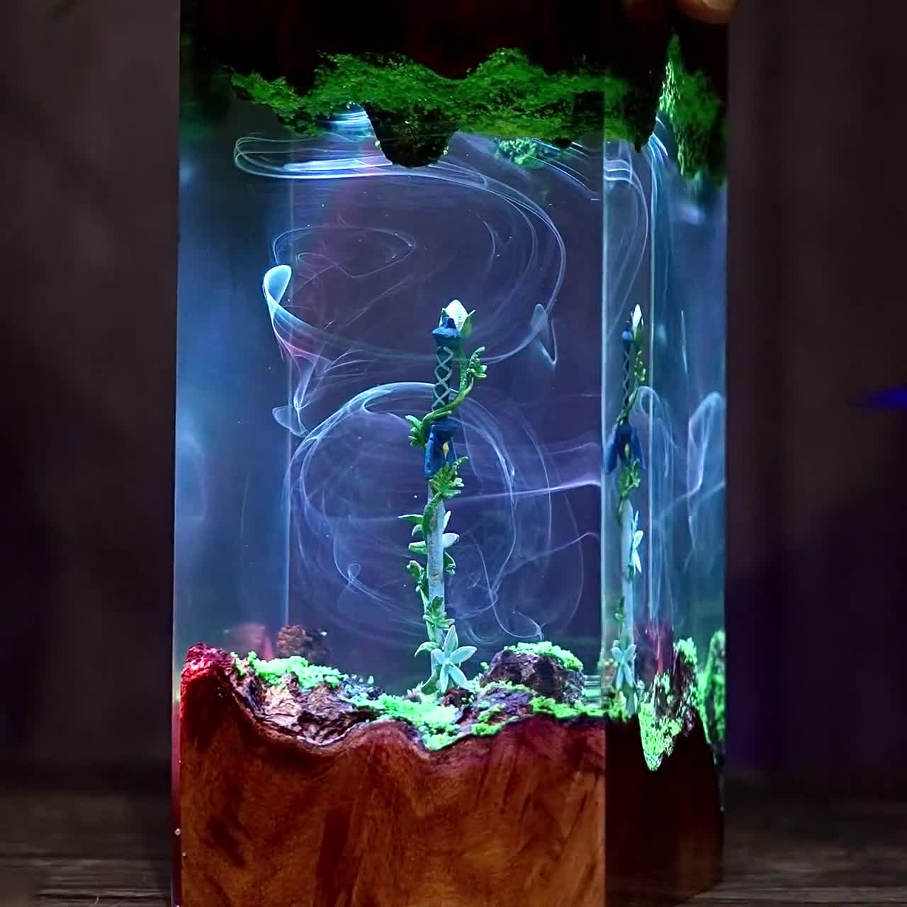 Handmade Legendary Sword, Sword Silent Princess Flower Lamp, Resin