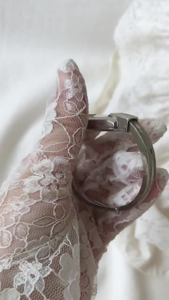 Vintage Chandler Silver Tone Women Watch, Cuff Bangle Watch Vintage Chandler Silver Tone Women Watch, Cuff Bangle Watch