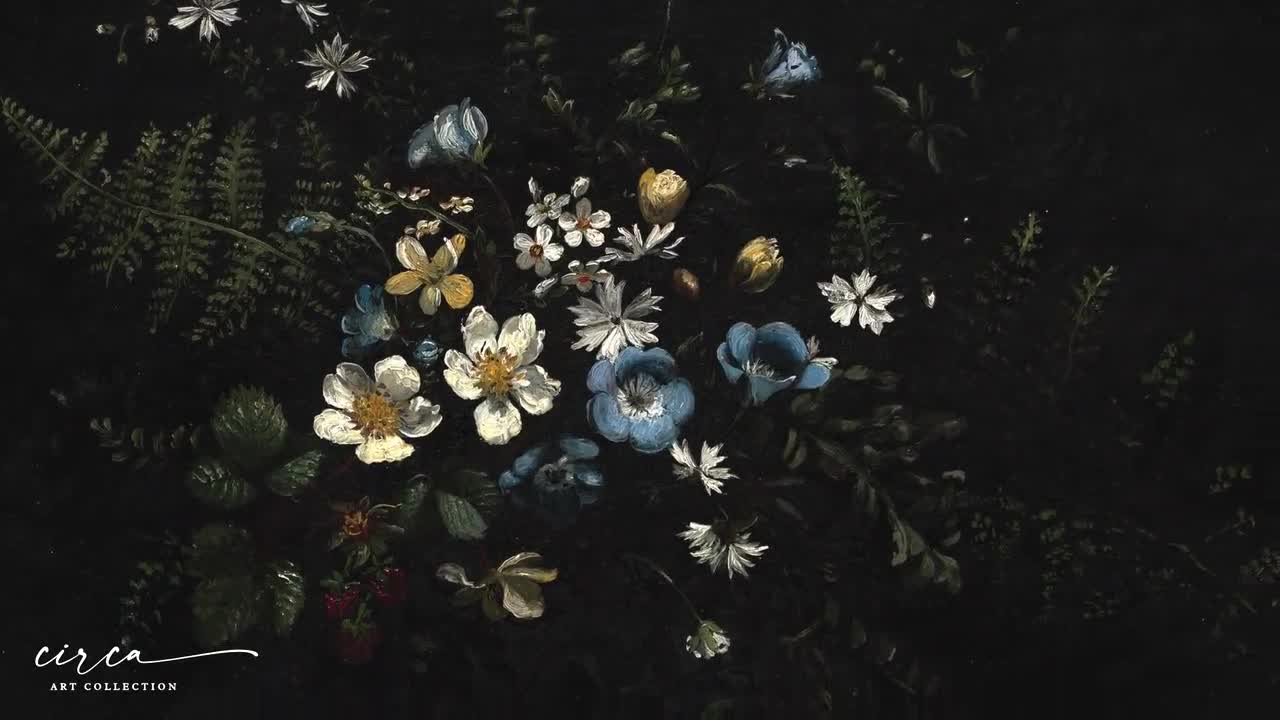 Vintage Oil Painting With Signature G.G. Flower Still Life