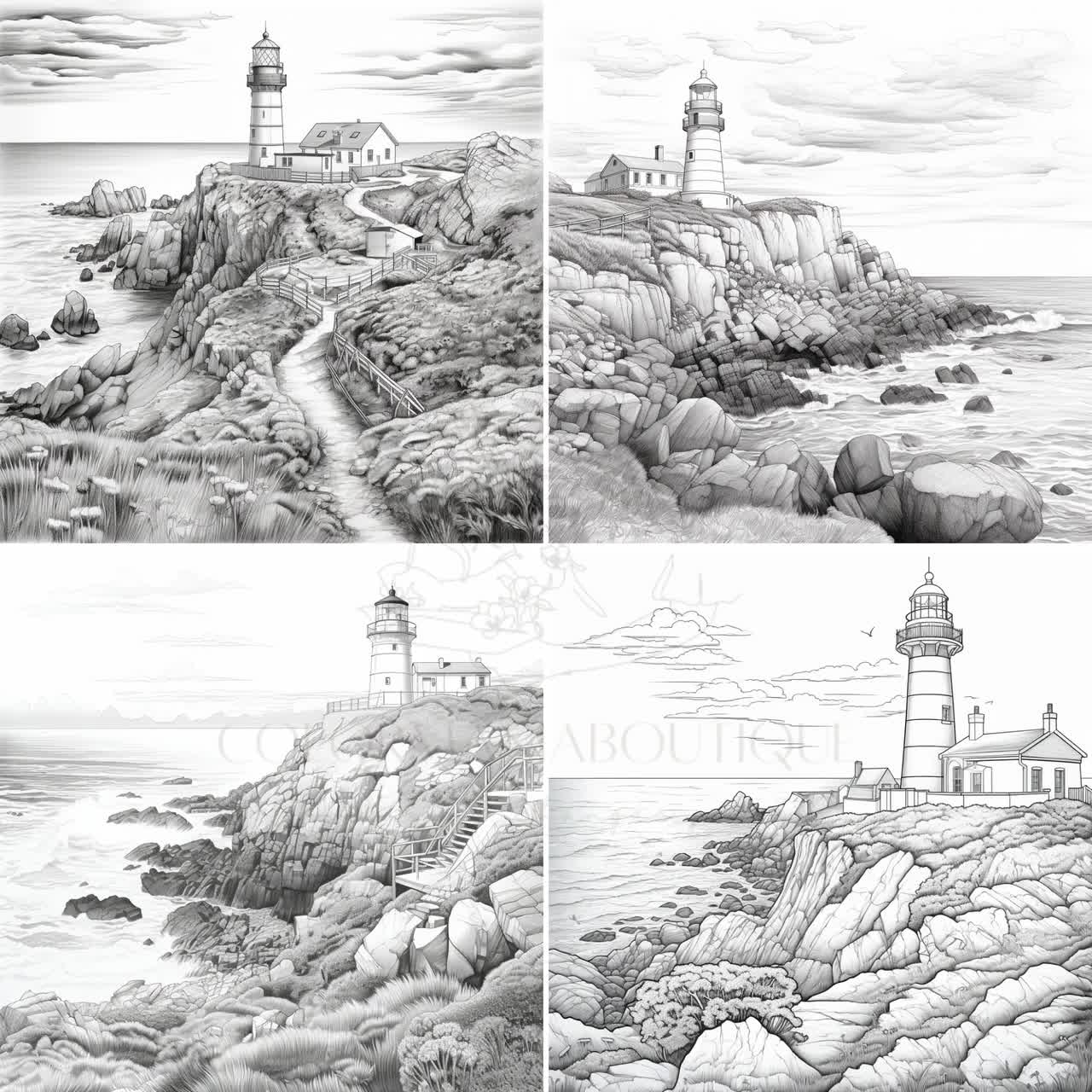 21 CAPE of Good Hope Sud Africa,greyscale Coloring Book,printable Adult  Coloring Page,download Greyscale Images to Color - Etsy