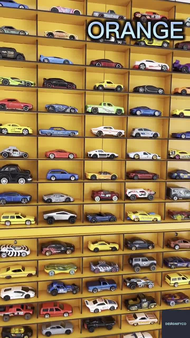 Old Black Toy Car Storage for 100carsmatchbox Car Storage1:64 Car