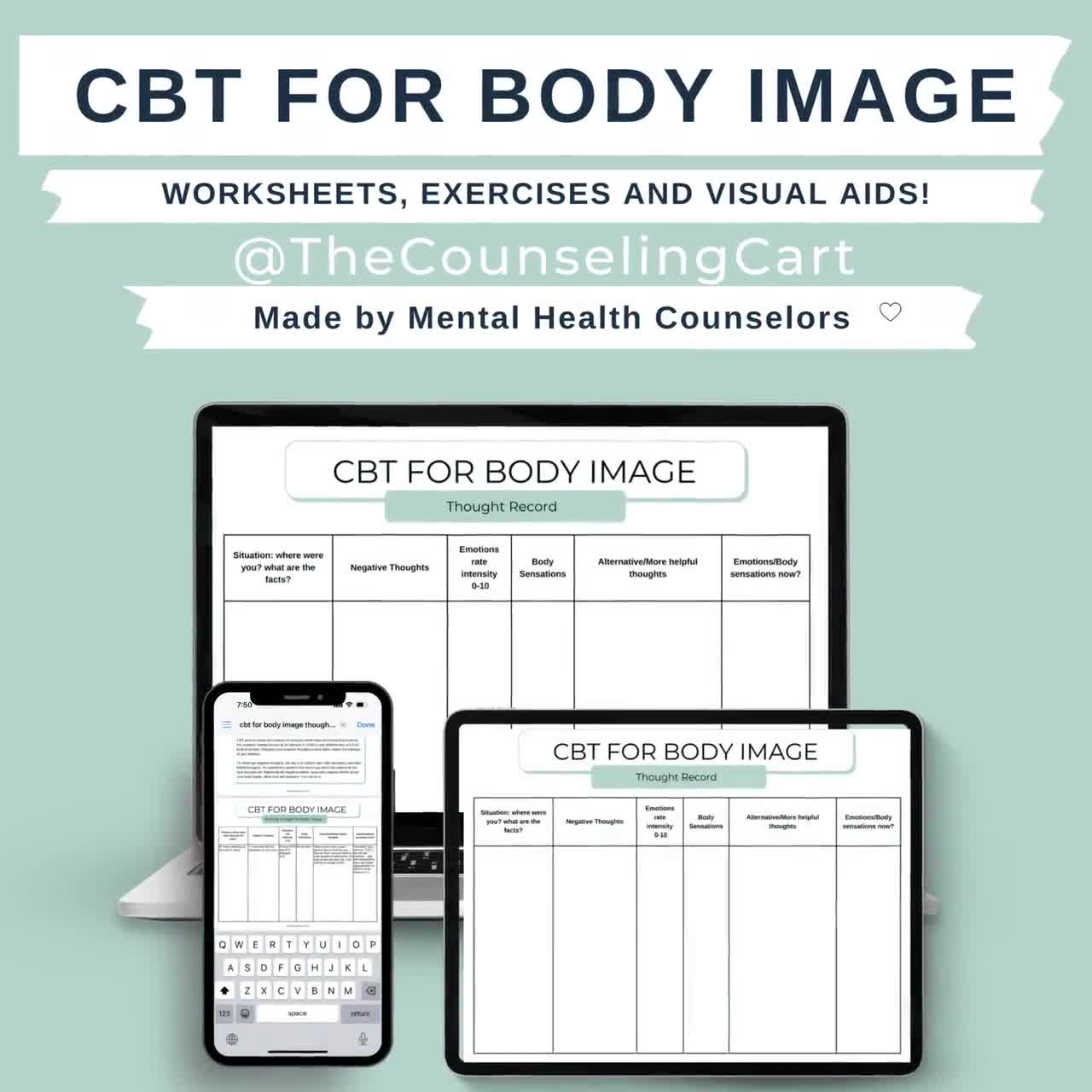cbt-for-body-image-worksheets-exercises-and-visual-aids-etsy