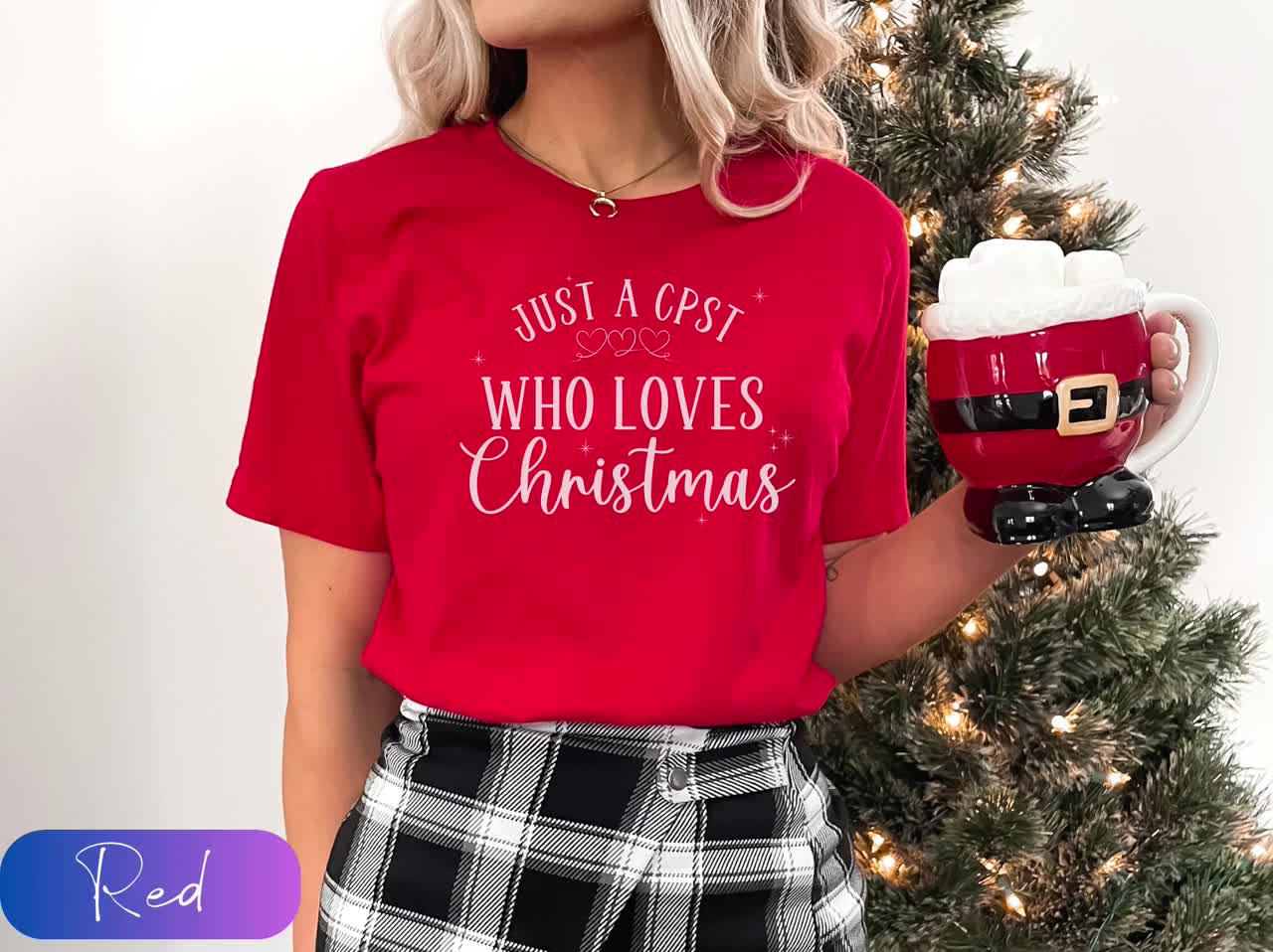 Camisa de Navidad CPST, camisa técnica de seguridad de pasajeros infantiles, camiseta CPS especialista en vida infantil, regalo de agradecimiento CPST, técnico de seguridad de asiento de automóvil video poster