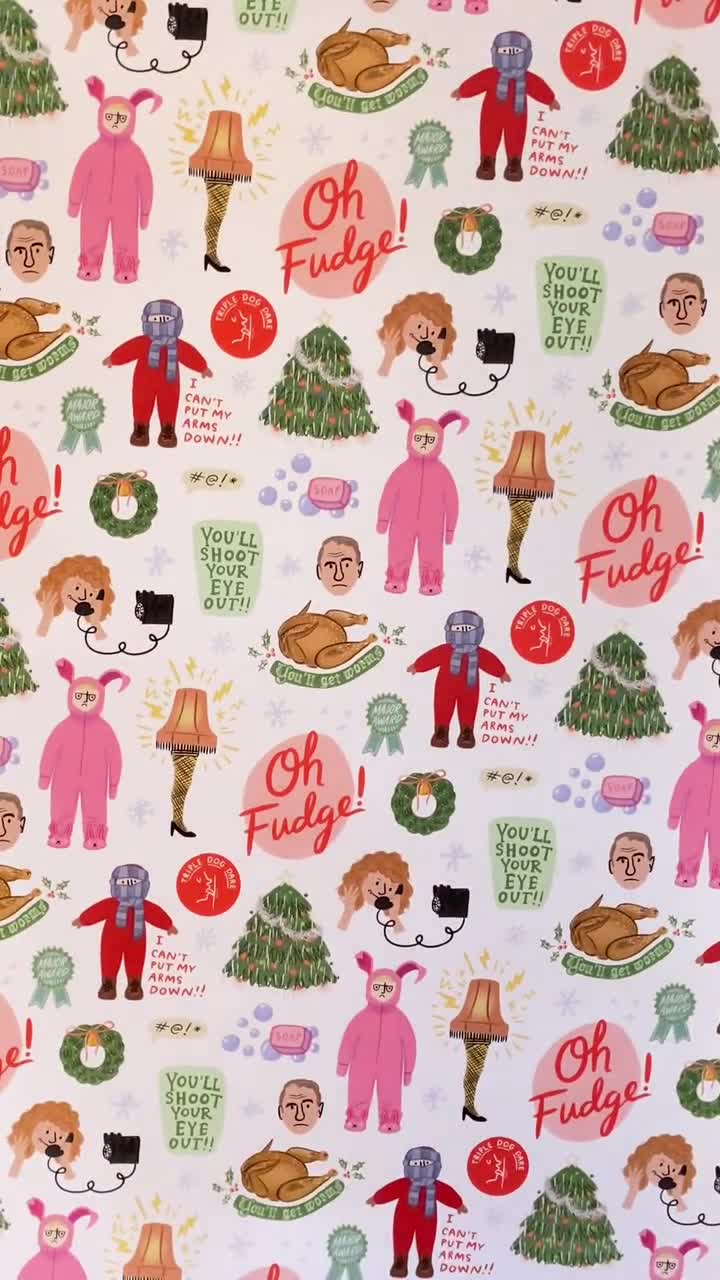 Stranger Things Christmas Wrapping Paper Sheets 20x29 – Abbie Ren