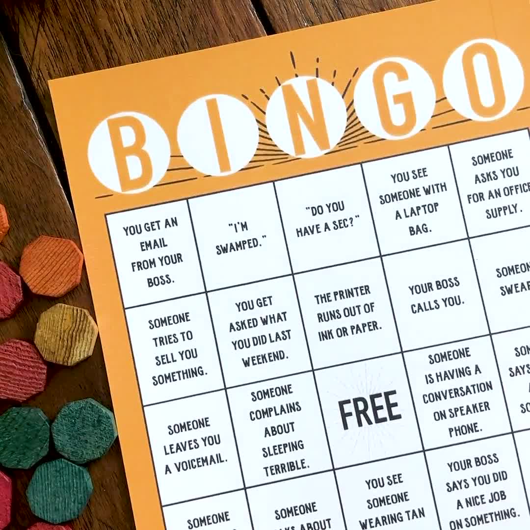 You've Got Mail Bingo Card