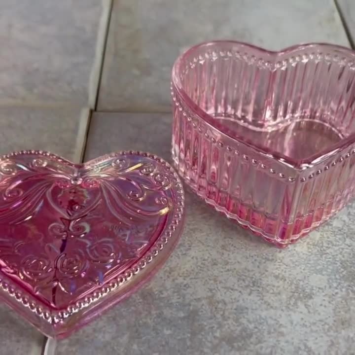 Candle Making Supplies  5 oz Corazon pink iridescent vessel