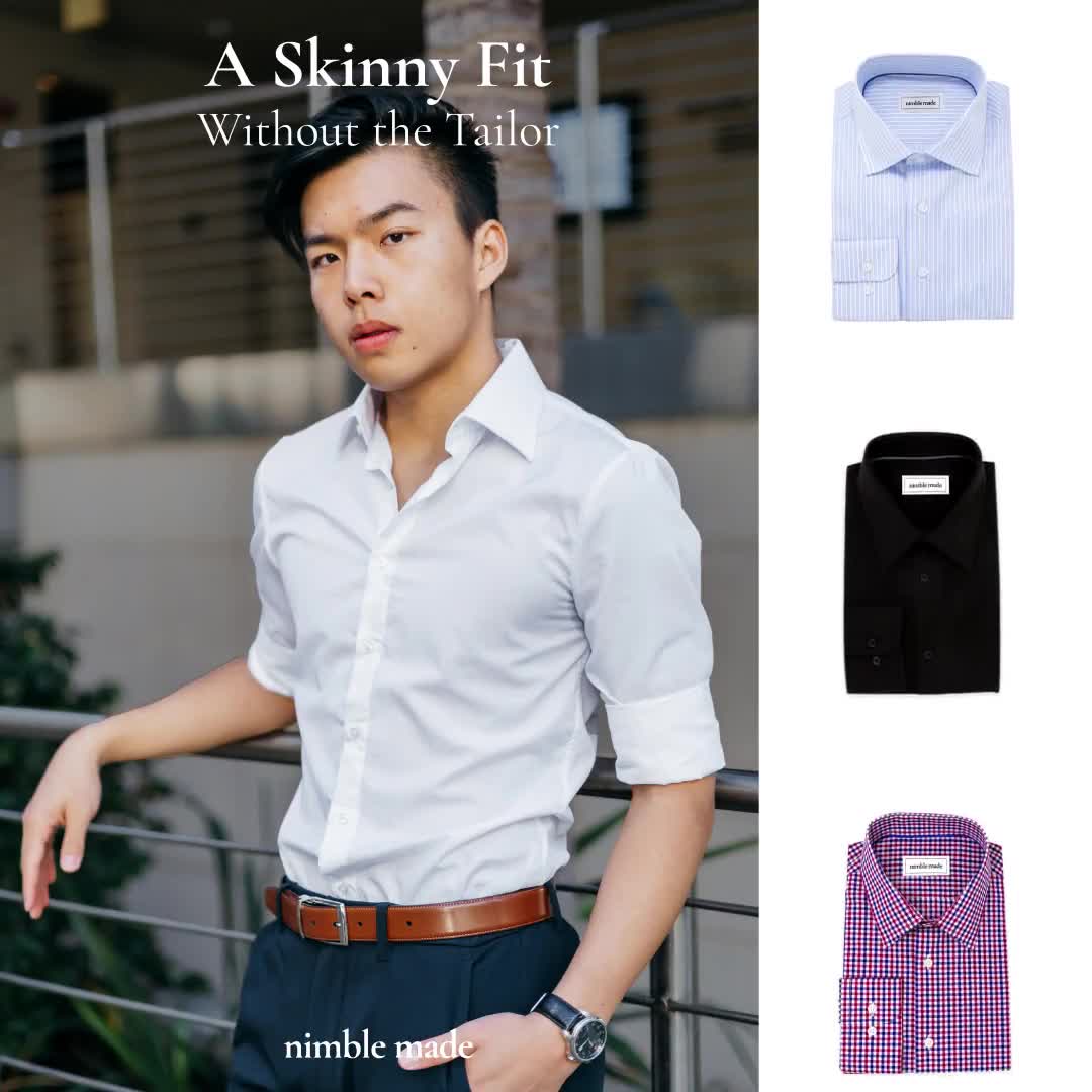 SLIM FIT Classic Solid White Formal Business Cotton Dress Shirt for Men  Boys Youth | Skinny Tailored for Him | Professional Button Up Collar
