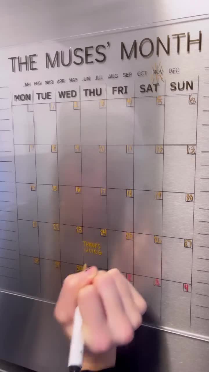 Calendario magnético para nevera, calendario acrílico, calendario