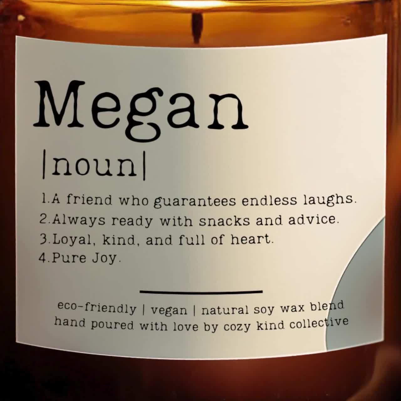 Personalized Name Dictionary Candle, Custom Best Friend Gift, Birthday Gift for her, Gift For Friend, Friendship gift, Funny Candle video poster