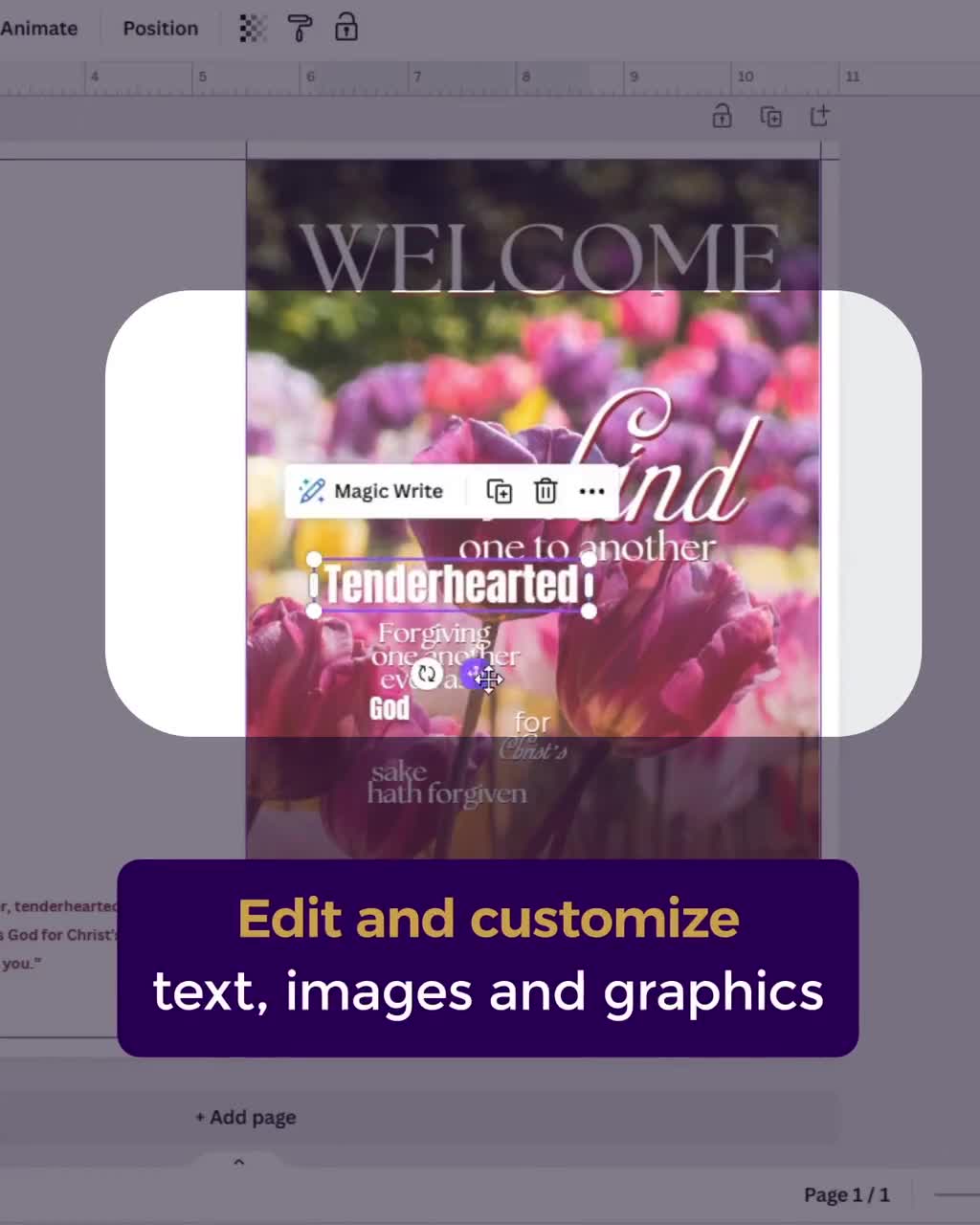 Floral Women's Conference Program Template | Church Retreat (Editable Canva, 11x8.5) video poster