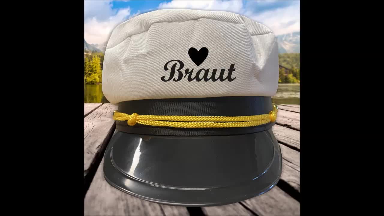 Captain's Hat "Bride" Hen Party JGA Captain Hat Hat Boat Dress Up Party Hamburg video poster
