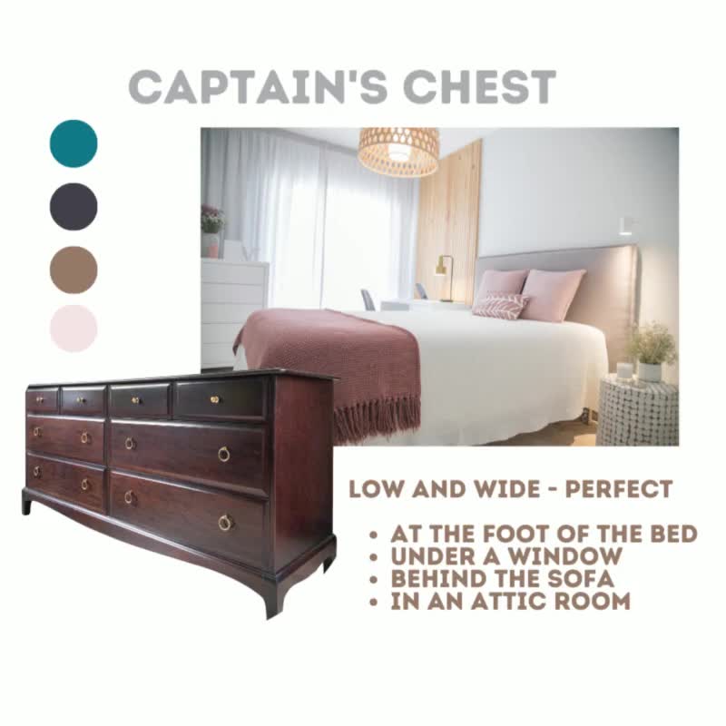 Stag Minstrel Captain's Chest Stylish Low Foot of Bed Chest of