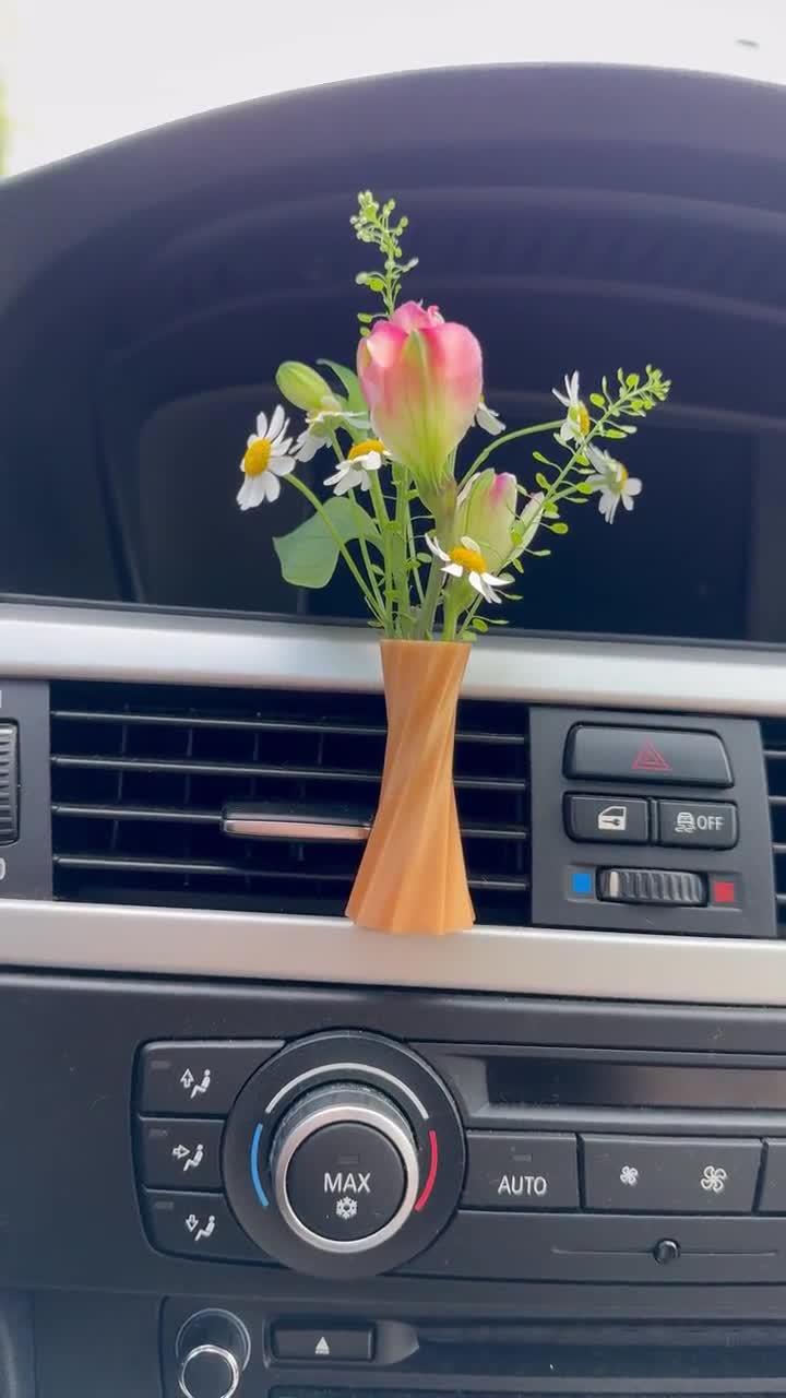 Car Vent Flower Vase Accessory - Cozy Gift for Vanlife or RV