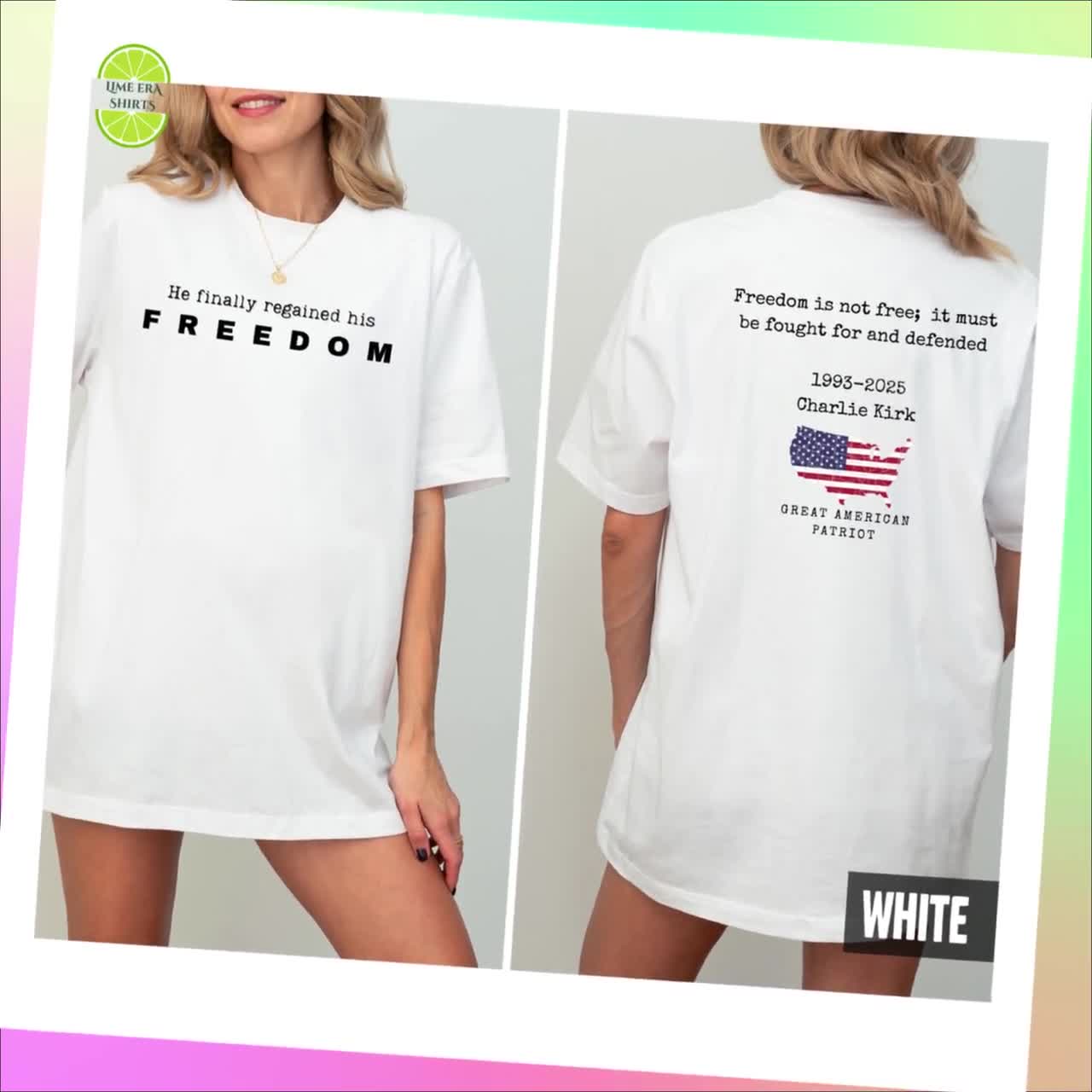 Charlie Kirk Freedom Is Not Free It Must Be Fought And Defended Yard Sign Jdlpbb