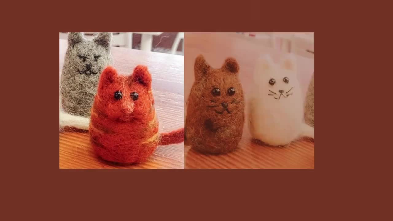 Cat Needle Felt Kit Great for Nervous Beginners 