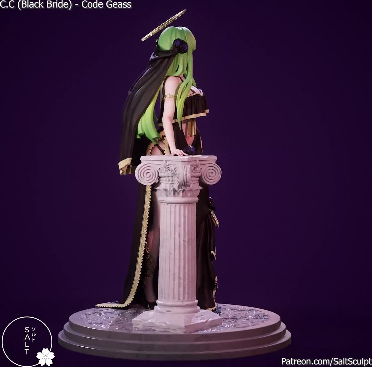 cc code geass black dress 28TH 00:00 Flash Sale】INSTOCK Uwowo Code Geass: C.C. CC Black Witch F –  Uwowo Cosplay main image 1