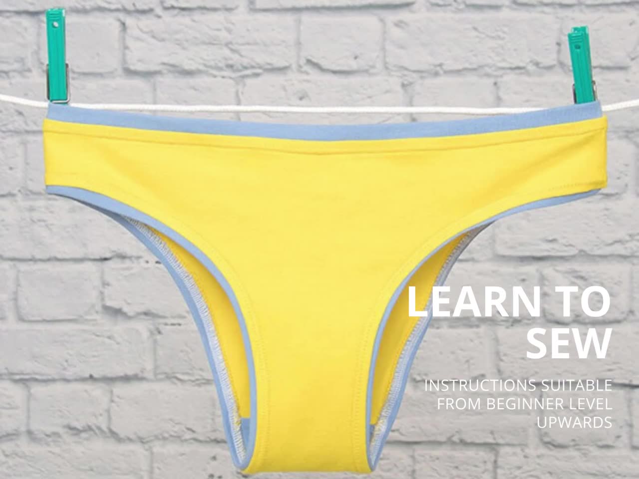 Cheeky Underwear PDF Sewing Pattern Lingerie Pattern, Cheeky Underwaer,  Underwear Pattern, Underwear PDF, Underwear Sew, Cheeky Undies 
