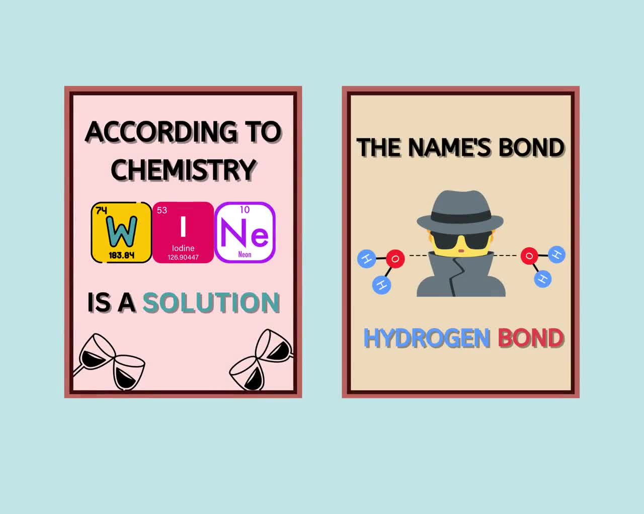 Buy Funny Chemistry Posters Chemistry Puns Cool Jokes and Meme ...