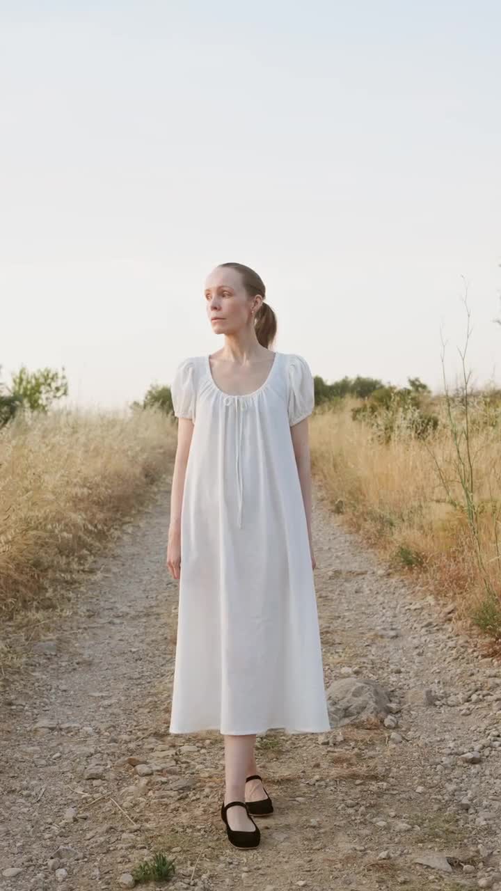 ◆GLOWNY◆ THE CHLOE DRESS WHITE GY24CLBOP002WH THE CHLOE DRESS (WHITE) - GLOWNY