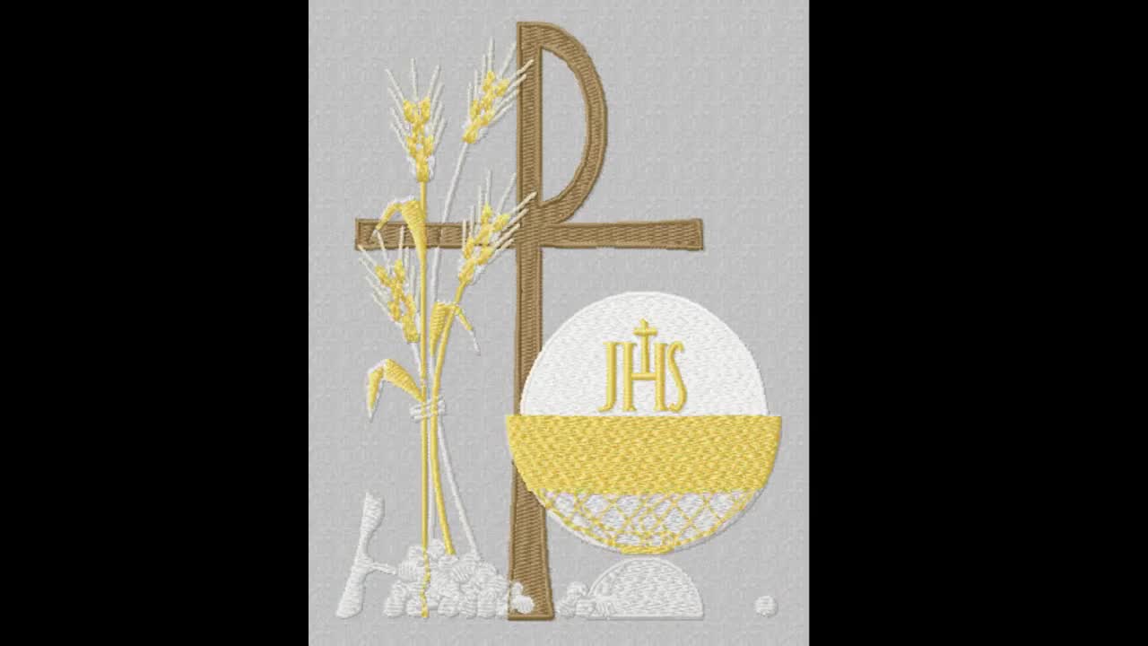 P and S 4 Two-letter Monogram Machine Embroidery Design in 6 Sizes