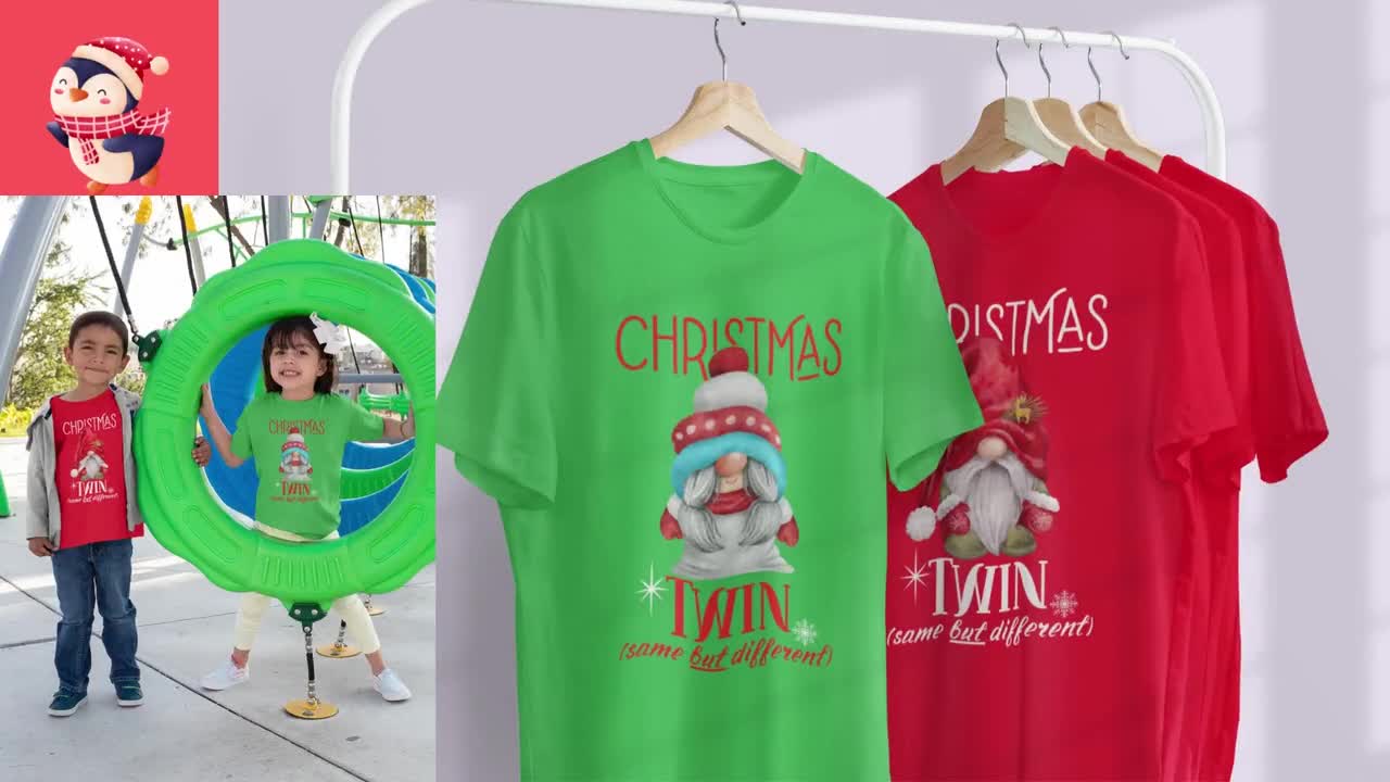 twin christmas shirts