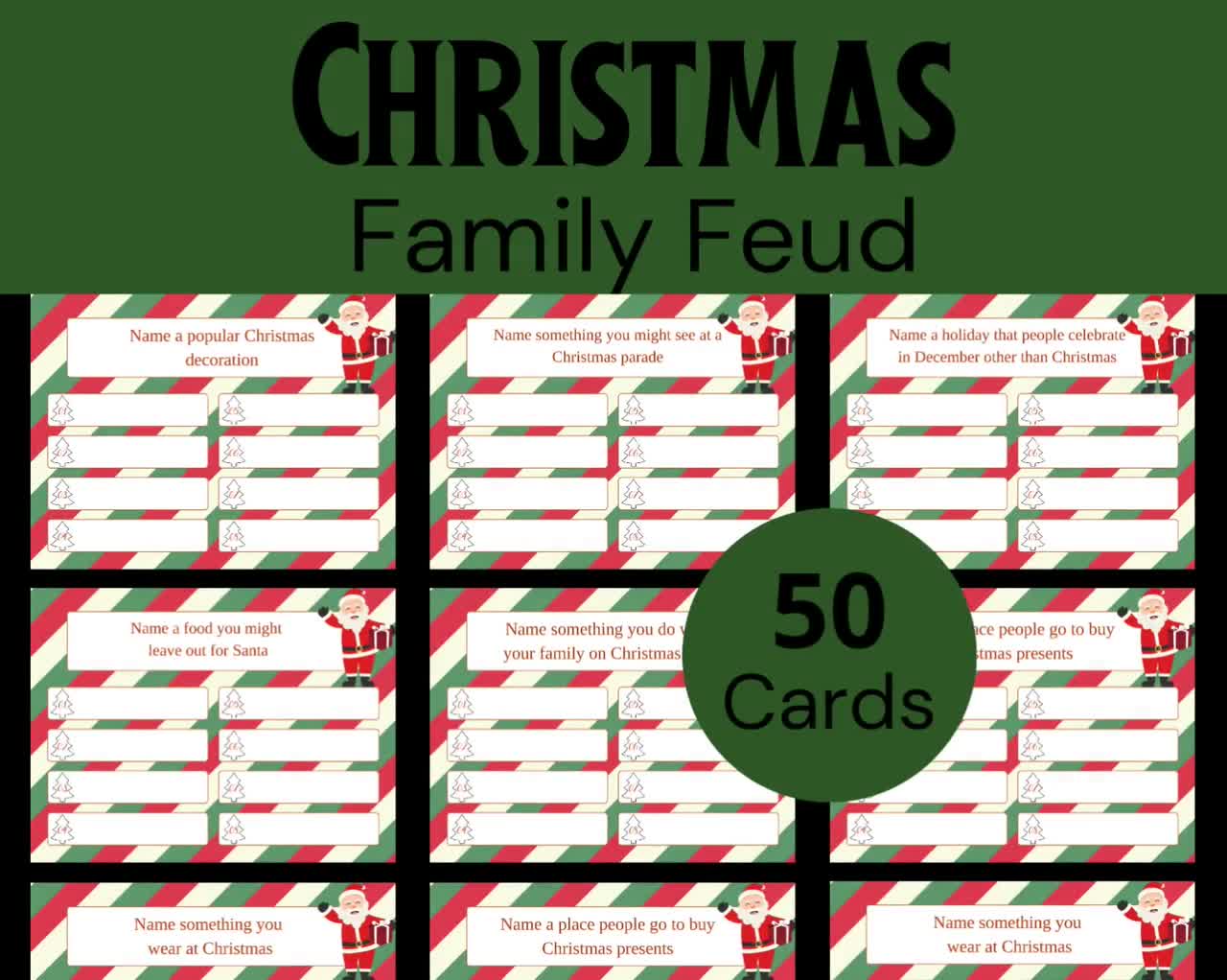 Christmas family feud discount