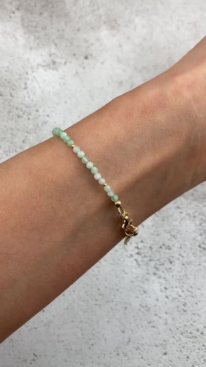 Chrysoprase / Premium tanzanite and silver bracelet newest / HoopStone