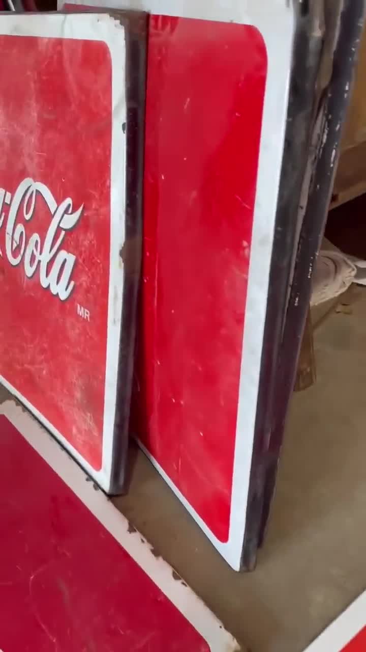 Old Coca Cola Table Top-metal Porcelain-30x30 Inches-mexican