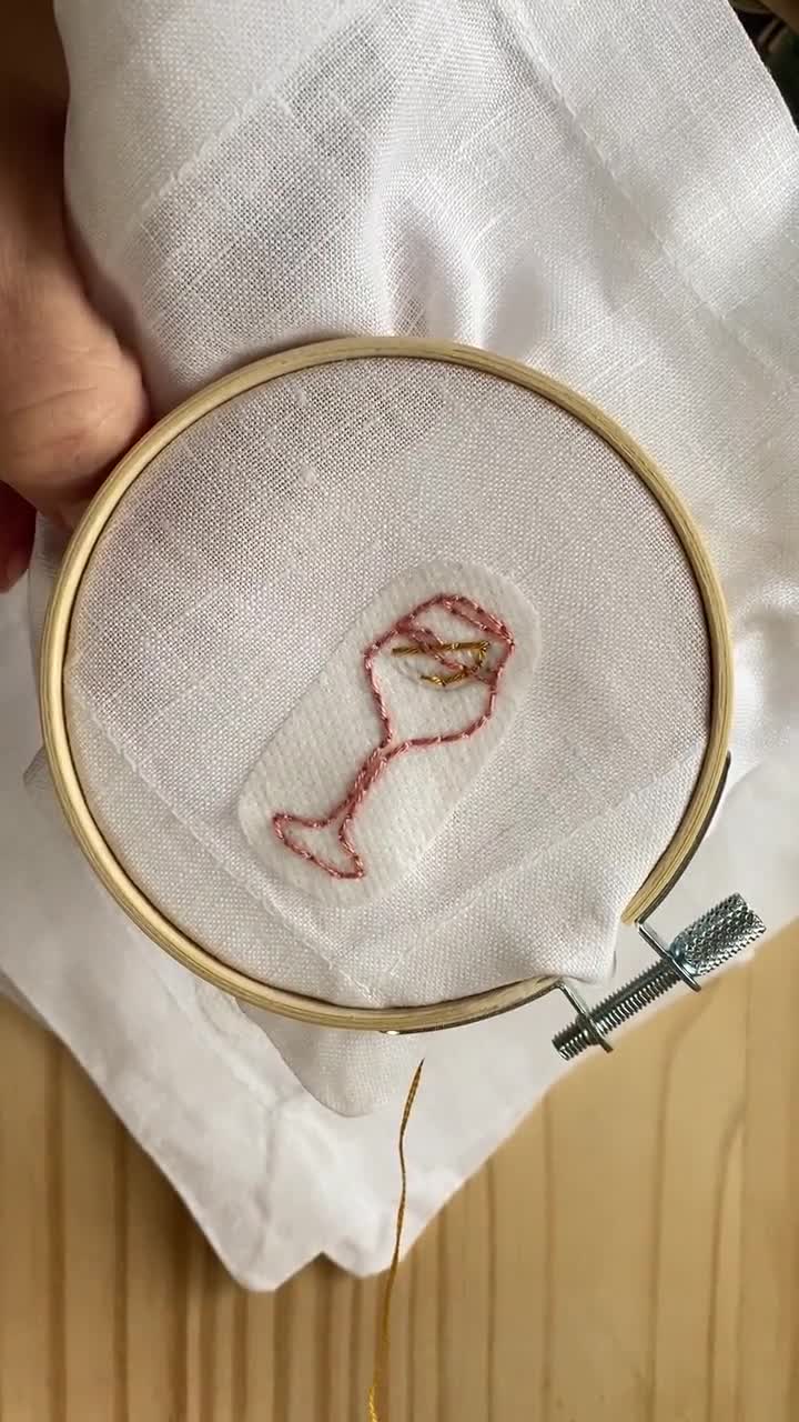 Cocktail Stick and Stitch Patterns for Hand Embroidery | Cocktail Napkin DIY Kit video poster
