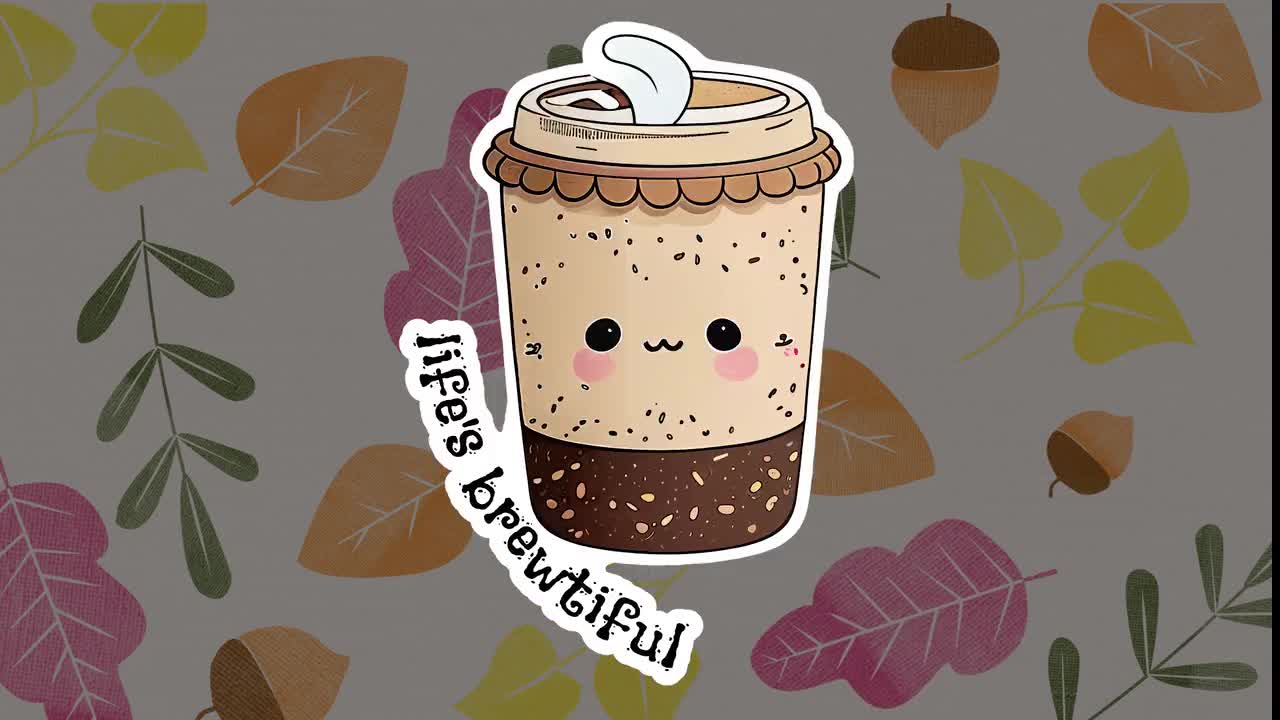 COFFEE Sticker Bundle Cute Coffee Sticker of Coffee Sticker Pack