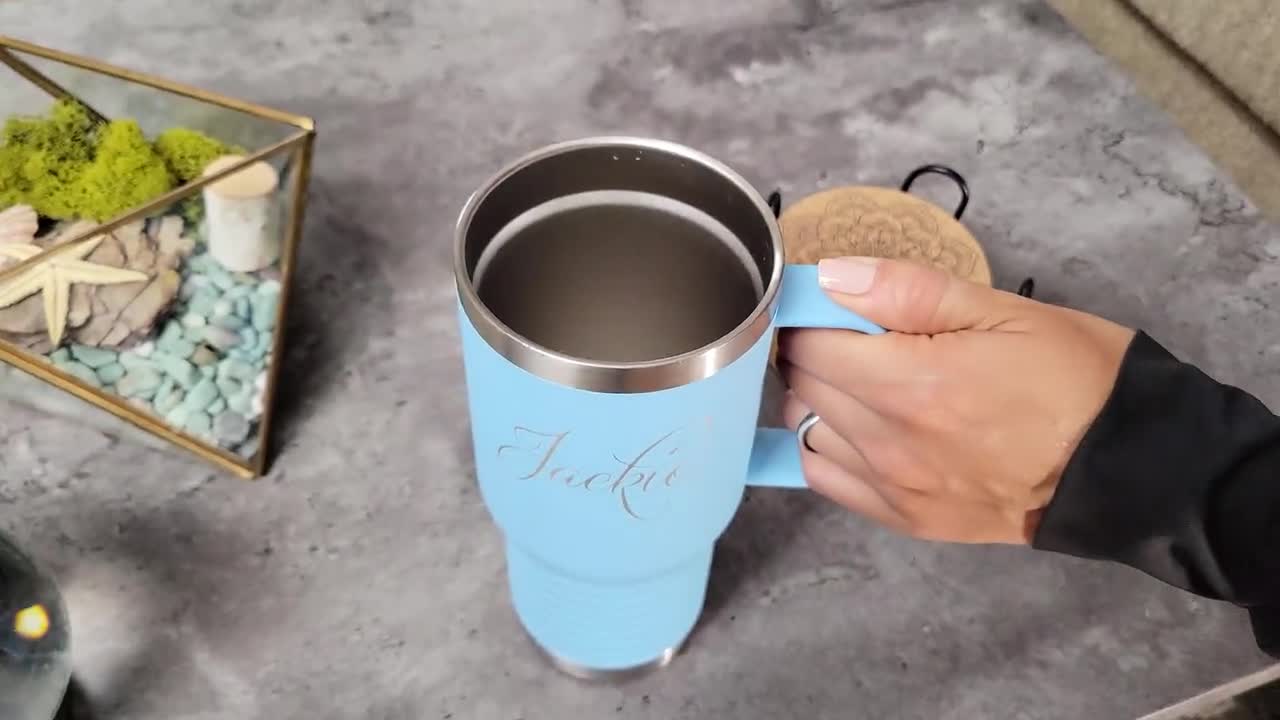 Star Deco - Tasse à café en verre double paroi isolée en