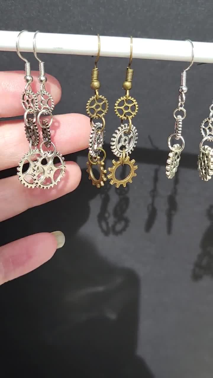 Steampunk hot sale earrings diy