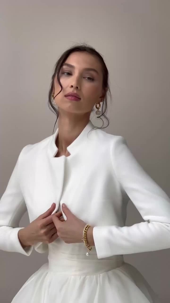 Bridal Jacket, Dressy Jacket to Wear Over the Dress, Wedding