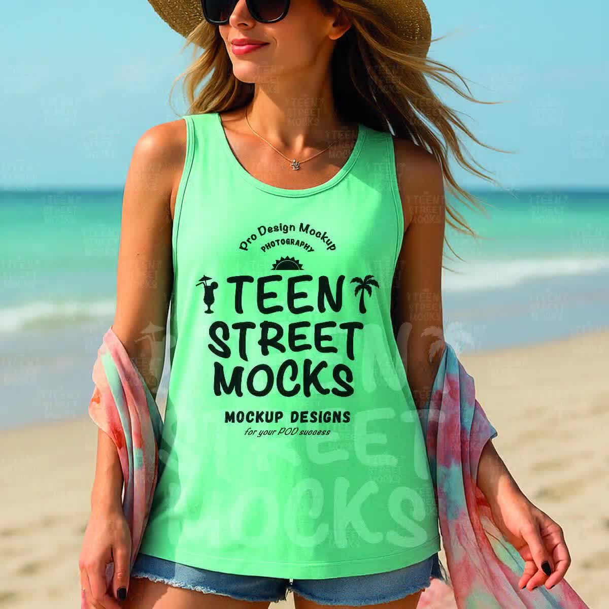 Comfort Colors C9360 Tank Top Mockup Bundle | CC 9360 Tank Mock-up