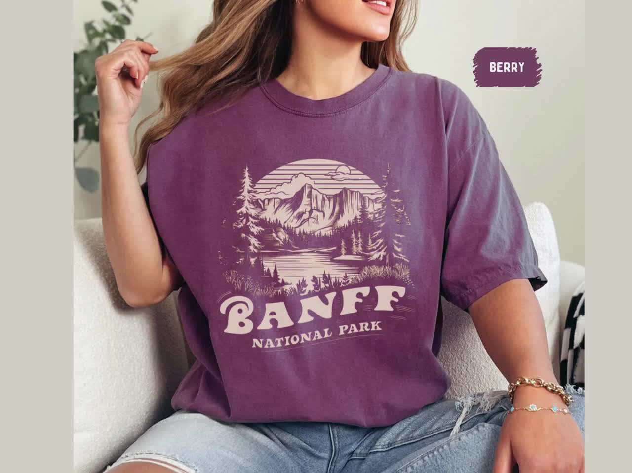 Banff National Park Shirt, Vintage Banff Tshirt, Banff Comfort